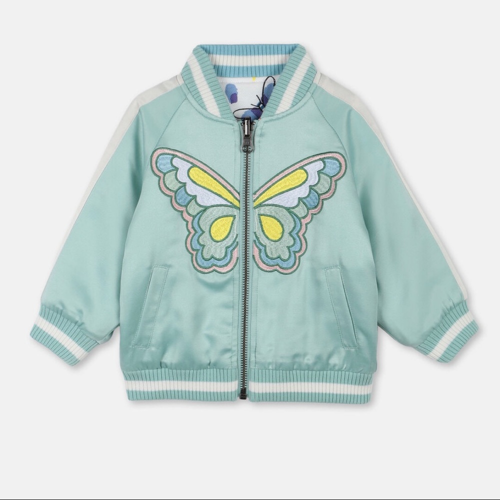 Stella McCartney baby girls bomber jacket